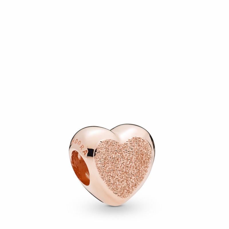 Pandora Australia Rose™ Matte Brilliance Heart Charm | ZLTQRV502